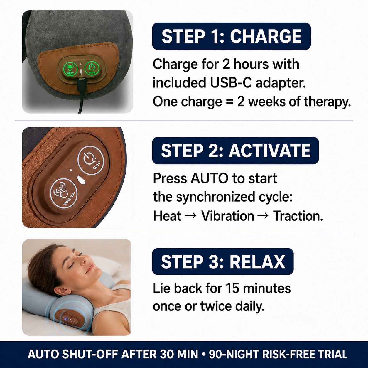 Carevia FlexiNeck 3X - 3 IN 1 Massager
